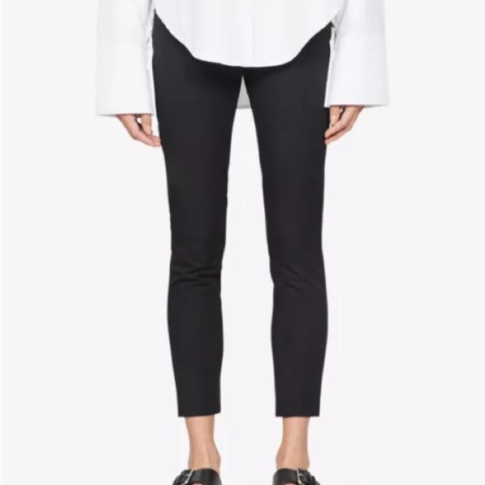 Whistles Women’s Black Super Stretch Stretch-Cotton Pants NWT - US4